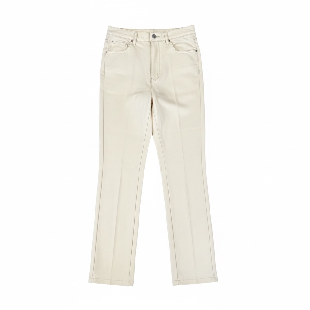 Lost + Wander Brunch Affair Vegan Leather Straight Leg Pants XS NWT - Picture 1 of 4